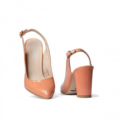 Sandalias de mujer 1281 charol salmón