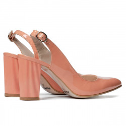 Sandalias de mujer 1281 charol salmón