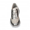Zapatillas deportivas mujer 6024 plateado+blanco