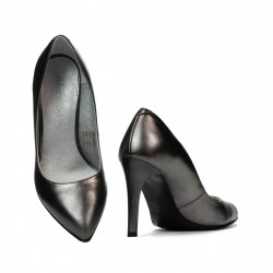Zapatos elegantes de mujer 1276 plateado nacarado