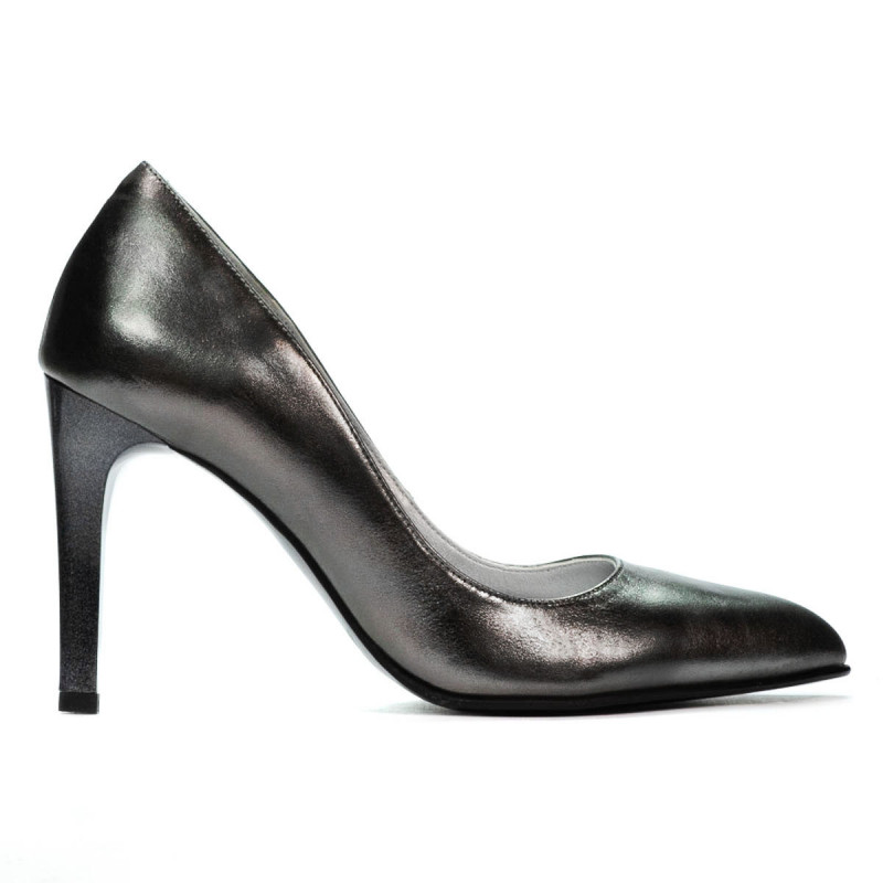 Zapatos elegantes de mujer 1276 plateado nacarado