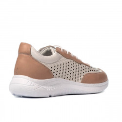 Zapatillas deportivas mujer 6024 polvo+blanco