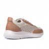 Zapatillas deportivas mujer 6024 polvo+blanco