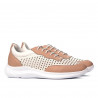 Zapatillas deportivas mujer 6024 polvo+blanco