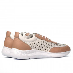 Zapatillas deportivas mujer 6024 polvo+blanco