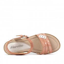 Sandalias de mujer 5067 rosa nácar combinado