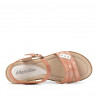 Sandalias de mujer 5067 rosa nácar combinado