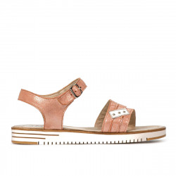 Sandalias de mujer 5067 rosa nácar combinado