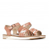 Sandalias de mujer 5067 rosa nácar combinado