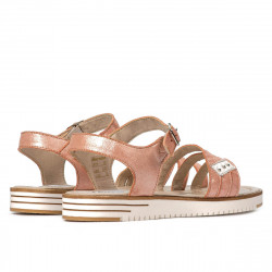 Sandalias de mujer 5067 rosa nácar combinado