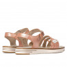 Sandalias de mujer 5067 rosa nácar combinado