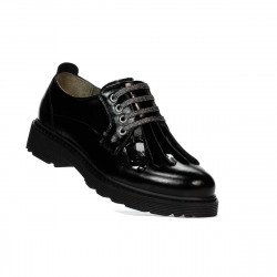 Zapatos casuales de mujer 6025 charol negro