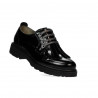 Zapatos casuales de mujer 6025 charol negro