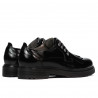 Zapatos casuales de mujer 6025 charol negro