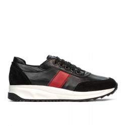 Zapatillas deportivas mujer 6030 negro+rojo