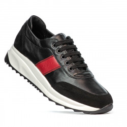 Zapatillas deportivas mujer 6030 negro+rojo