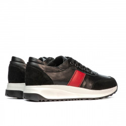Zapatillas deportivas mujer 6030 negro+rojo