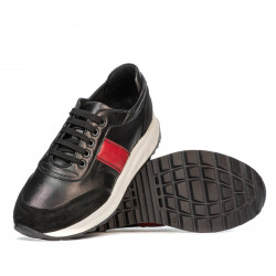 Zapatillas deportivas mujer 6030 negro+rojo