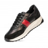Zapatillas deportivas mujer 6030 negro+rojo