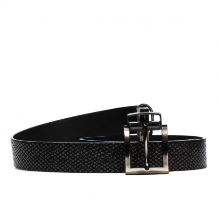 Cinturón dama 18m negro+pitón negro