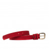 Cinturón mujer 01m rojo ante