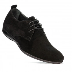 Zapatos casuales de hombre 816 negro de gamuza