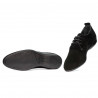 Zapatos casuales de hombre 816 negro de gamuza
