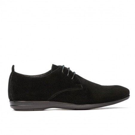 Zapatos casuales de hombre 816 negro de gamuza