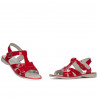Sandalias niños pequeños 18c charol rojo
