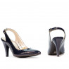 Sandalias de mujer 1236 charol índigo