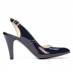 Sandalias de mujer 1236 charol índigo
