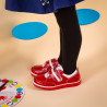 Zapatos de niños pequeños 64c rojo+blanco lifestyle