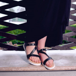 Sandalias de mujer 5039 negro lifestyle