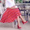 Zapatos elegantes/casuales mujer 1254 charol rojo lifestyle