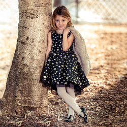 Zapatos para niños pequeños 62c charol negro+beige lifestyle