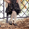 Zapatos para niños pequeños 62c charol negro+beige lifestyle