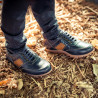 Zapatos para niños 164 índigo+marrón