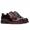 Zapatos casuales de mujer 6025 charol burdeos