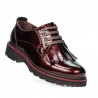 Zapatos casuales de mujer 6025 charol burdeos