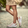 Zapatillas deportivas mujer 6024 polvo+blanco