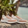 Zapatillas deportivas mujer 6024 polvo+blanco