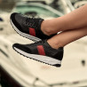 Zapatillas deportivas mujer 6030 negro+rojo