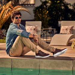 Zapatos casuales/deportivos para hombre 917 café lifestyle