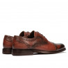 Zapatos elegantes para hombres 880 a coñac combinado