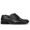 Zapatos elegantes para hombre 922 negro combinado