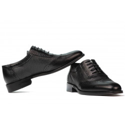 Zapatos elegantes para hombre 922 negro combinado
