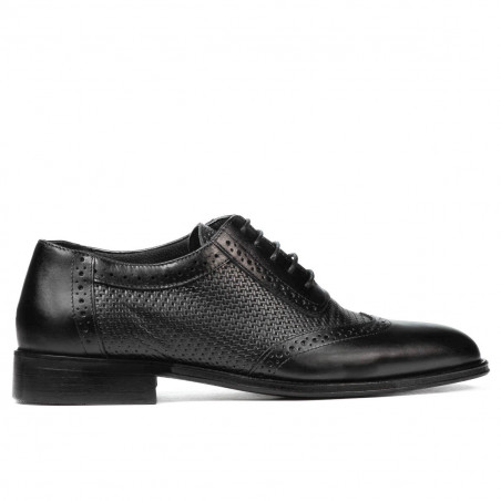 Zapatos elegantes para hombre 922 negro combinado