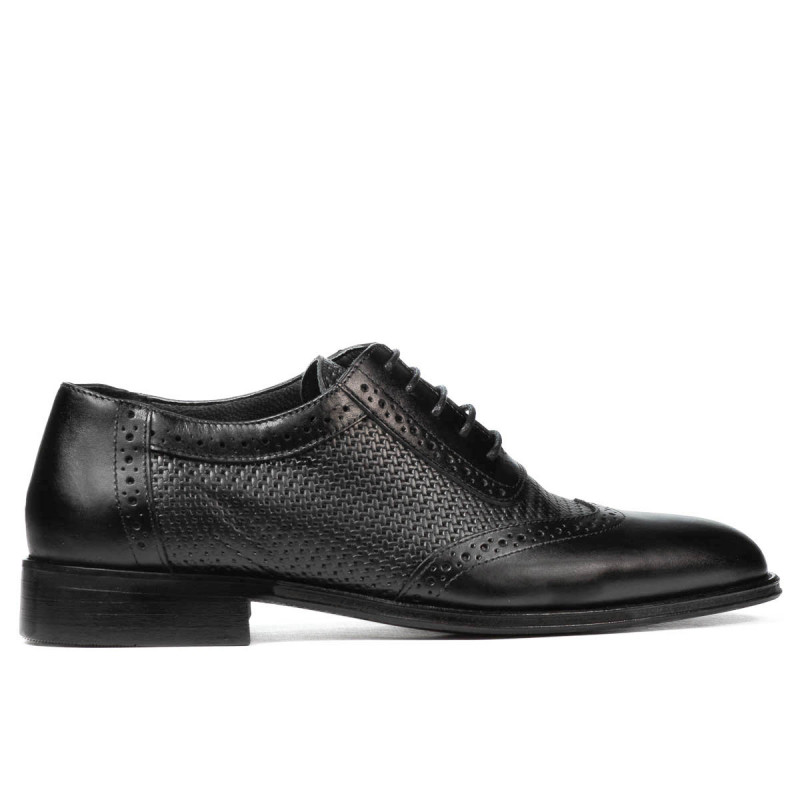 Zapatos elegantes para hombre 922 negro combinado