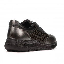 Zapatillas deportivas mujer 6024 plateado+negro