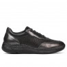 Zapatillas deportivas mujer 6024 plateado+negro